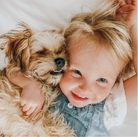 Girl with Puppy