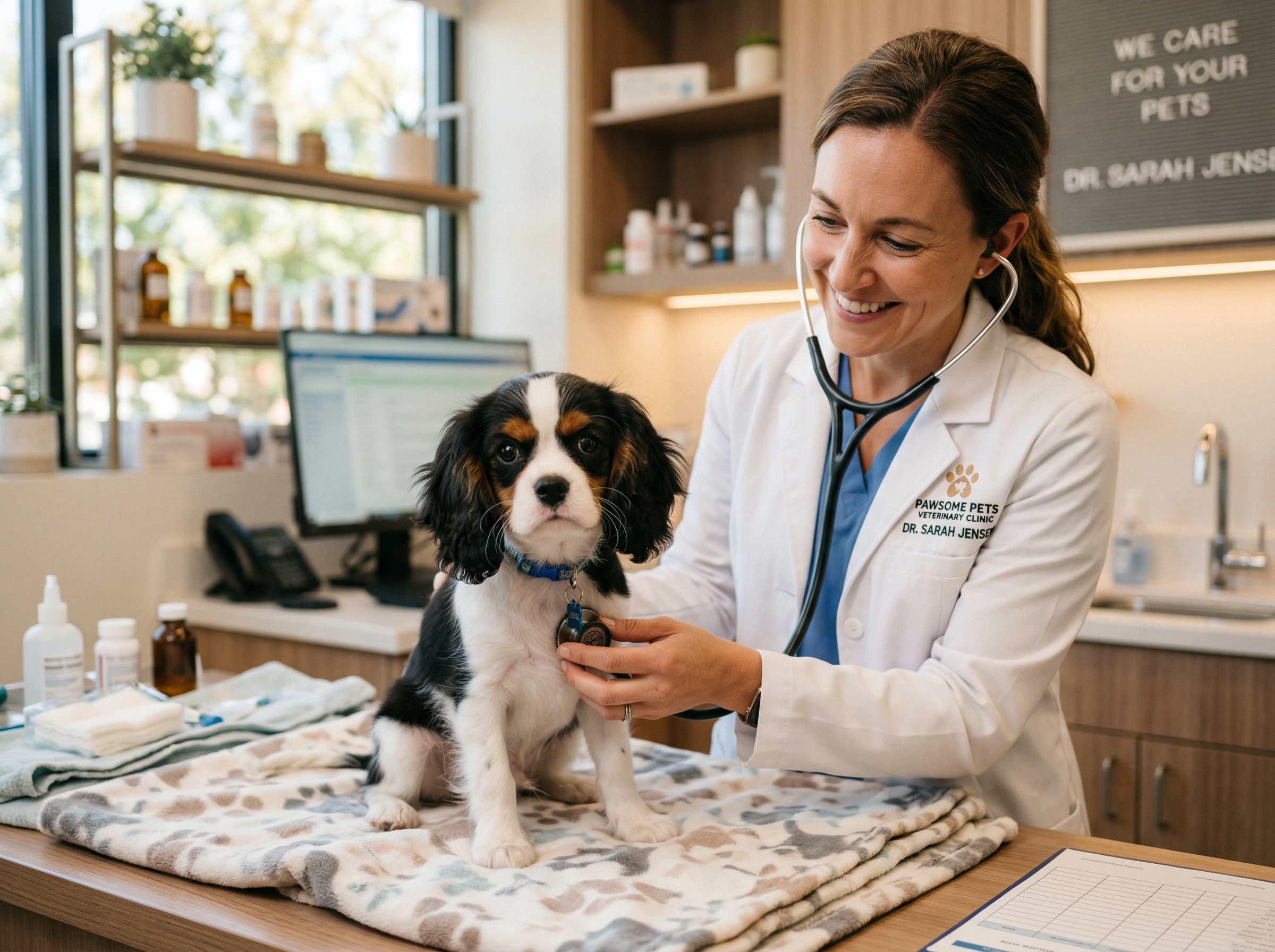 Family welcoming a healthy Premier Pups puppy home with confidence