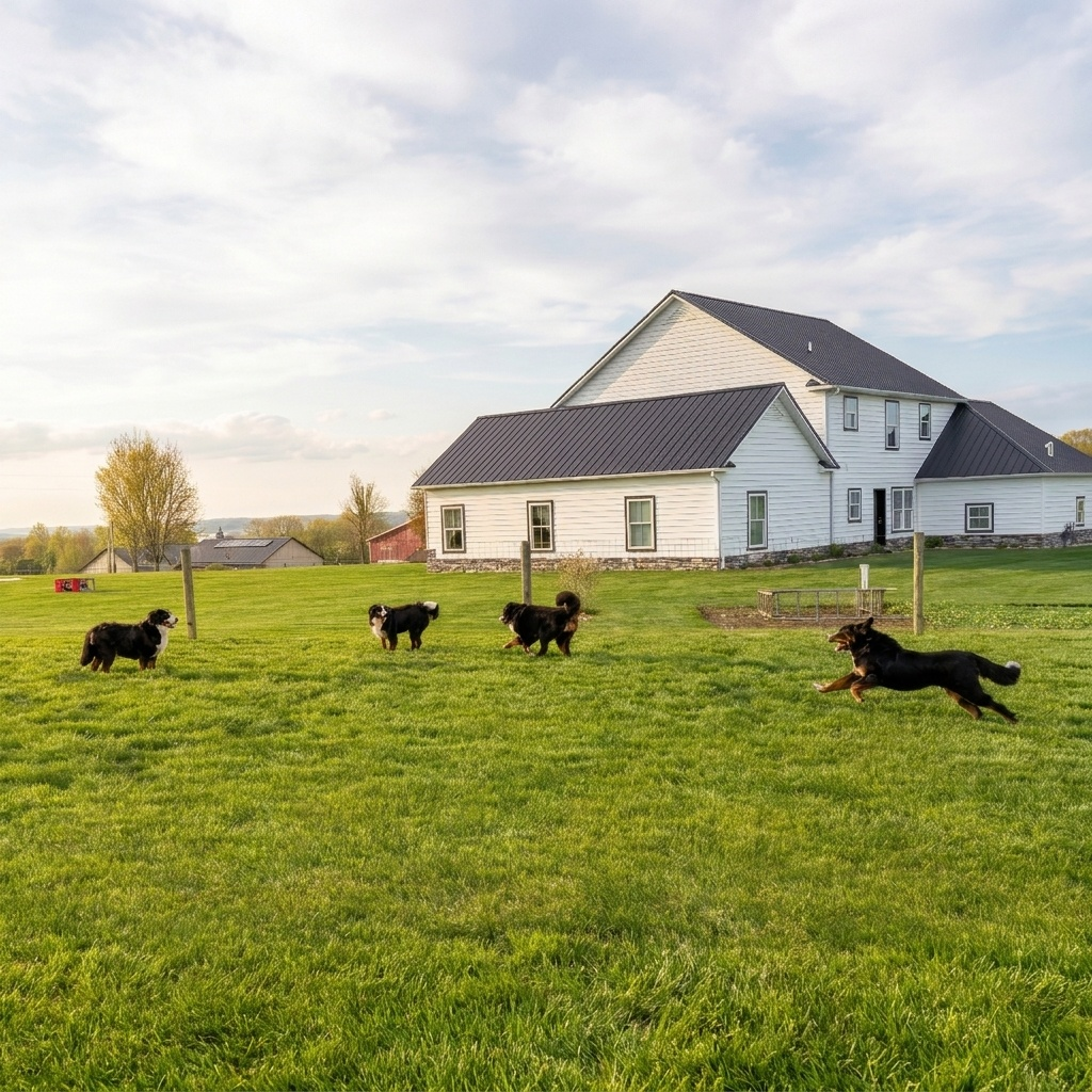 Breeder working with puppies within the Premier Pups structured framework