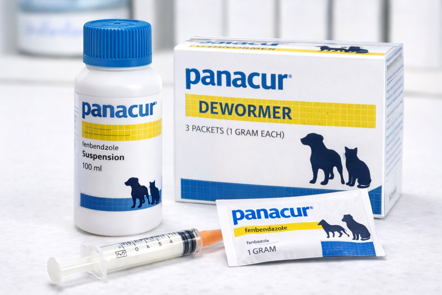 Mother dog receiving preventive care before whelping