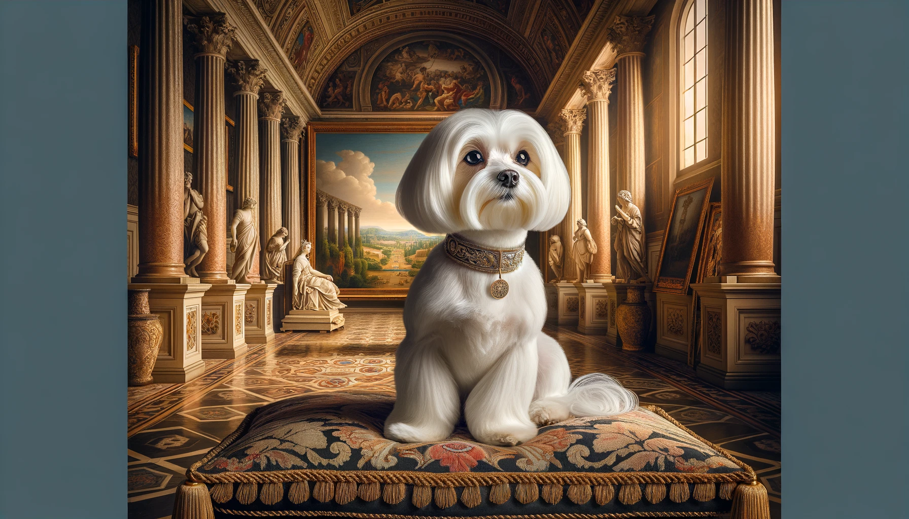 a maltese dog in the renaissance period