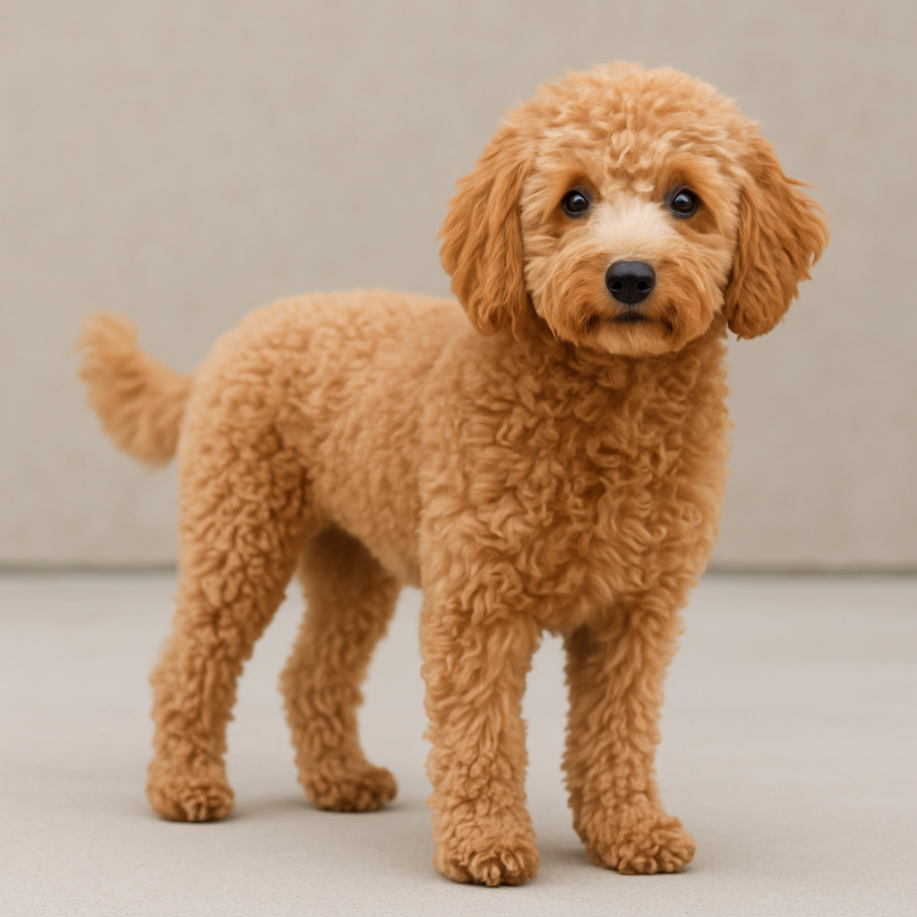 image of full grown mini goldendoodle size