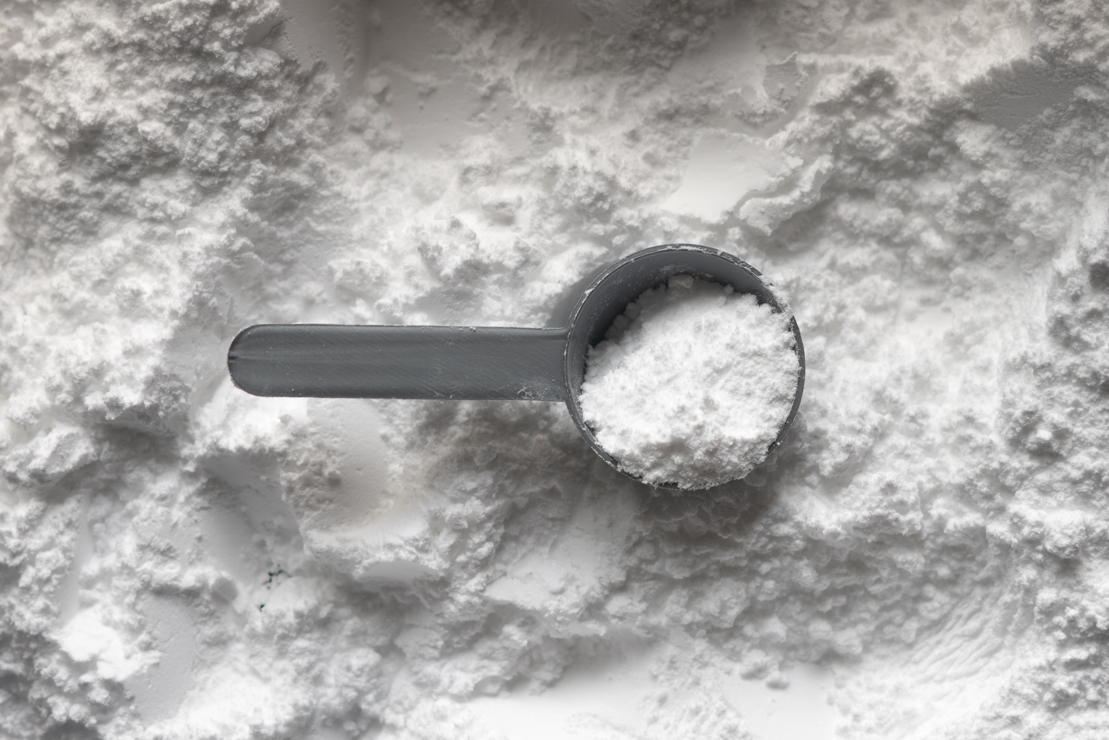 surface covered in white powder