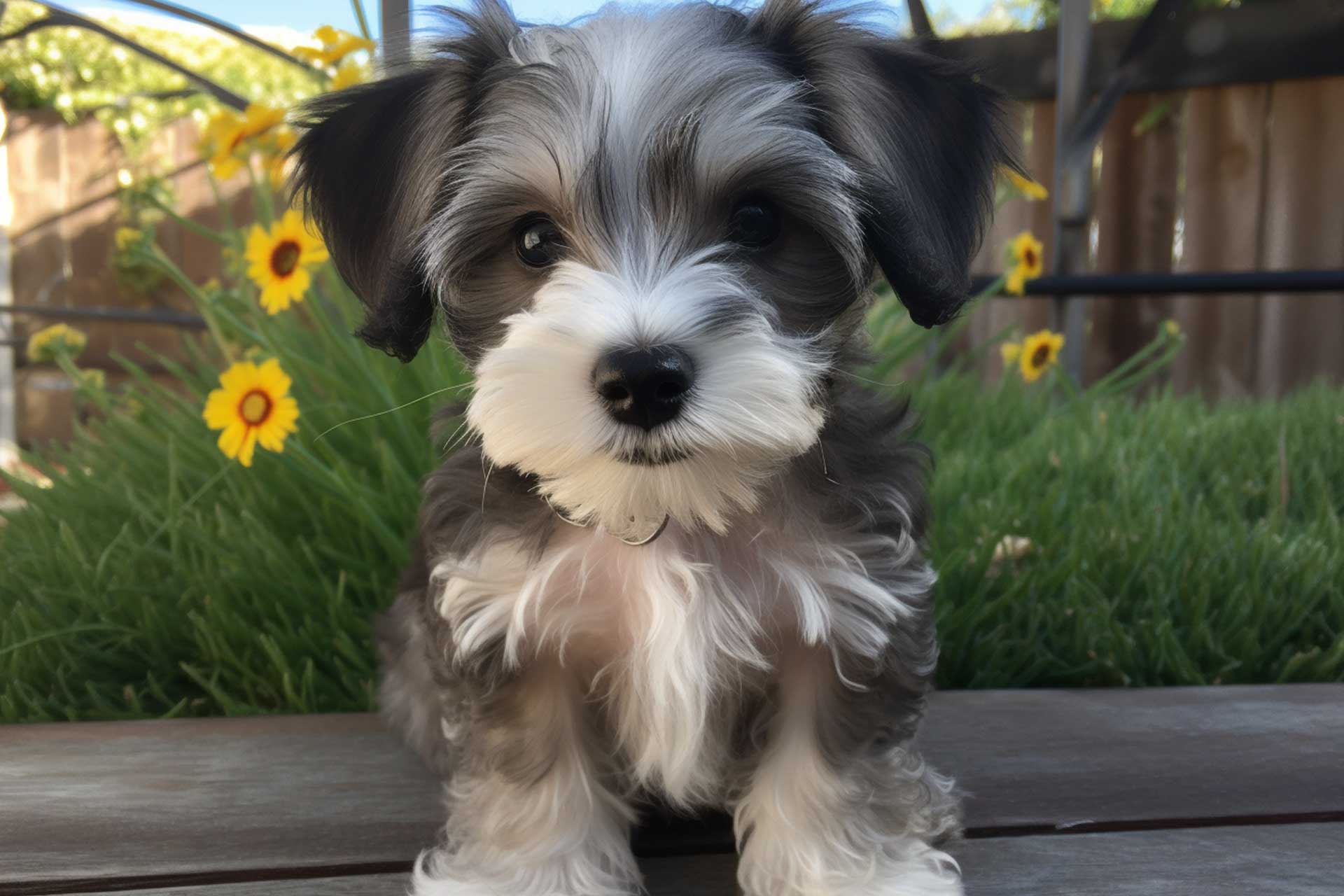 Mauzer Miniature Schnauzer Maltese Mix