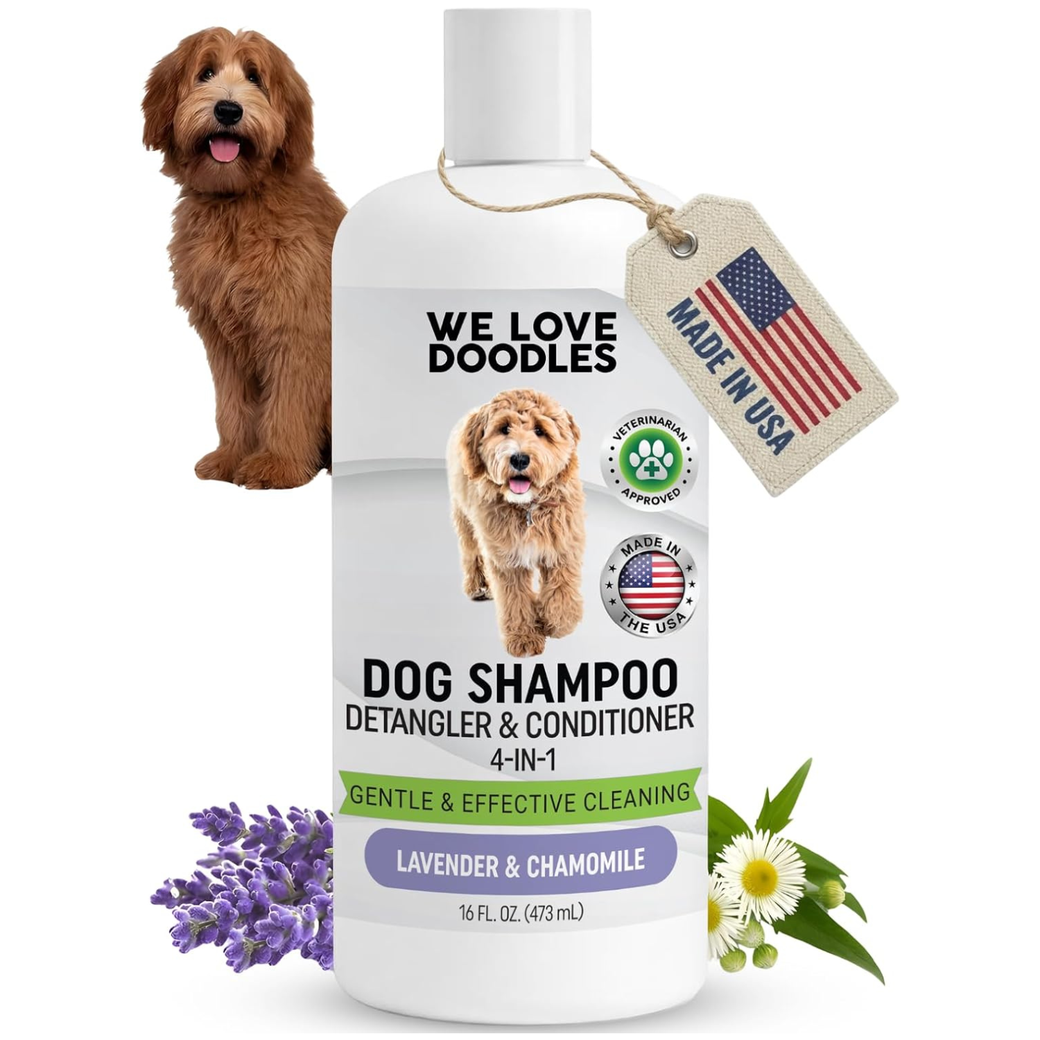Dog Shampoo, Conditioner & Detangler