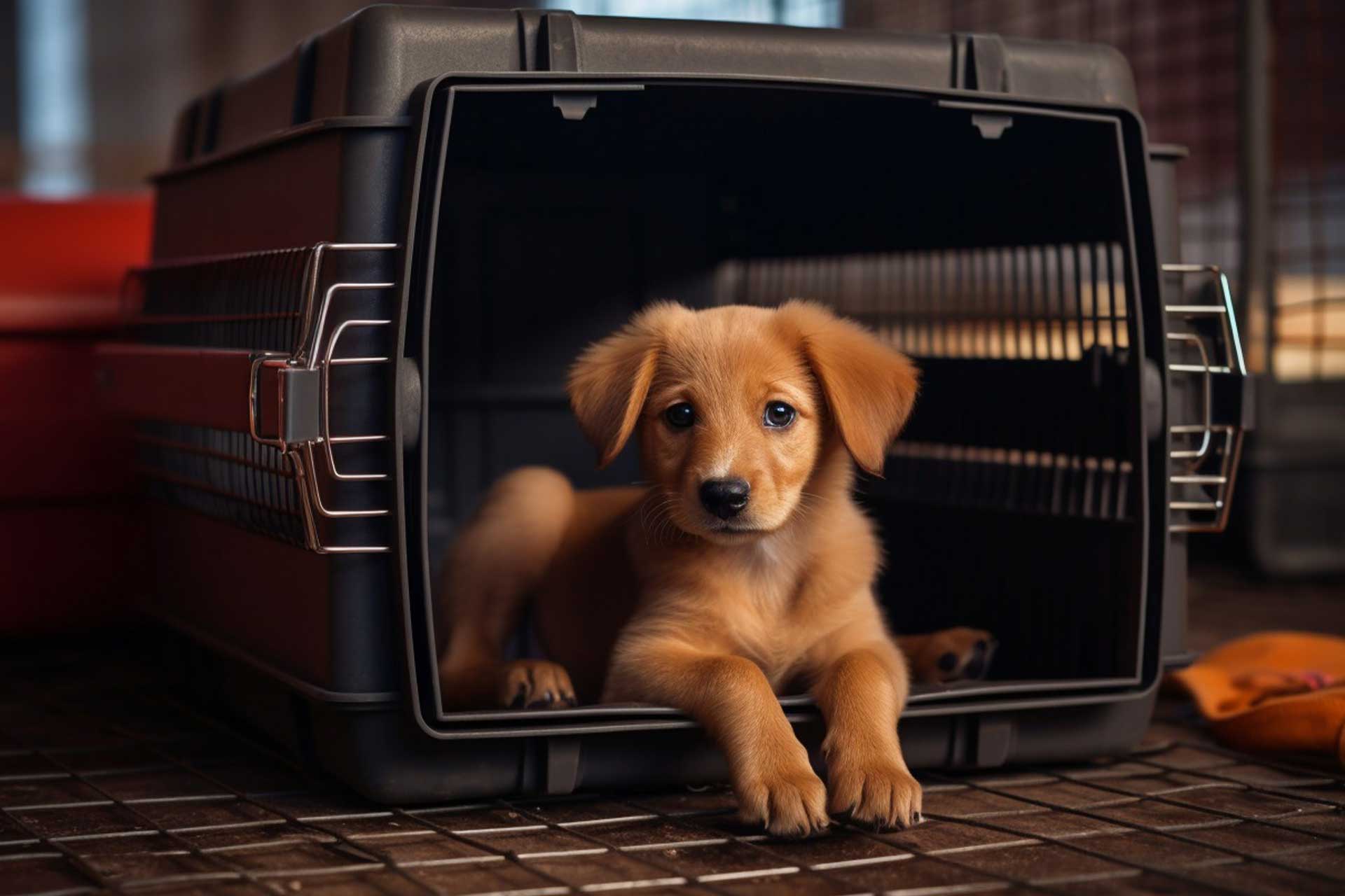 Step into the world of crate training with love and patience